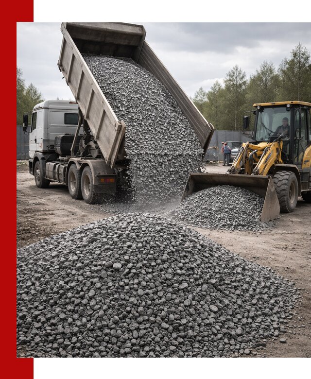 Доставка и продажа щебня гранитного в Малгобеке