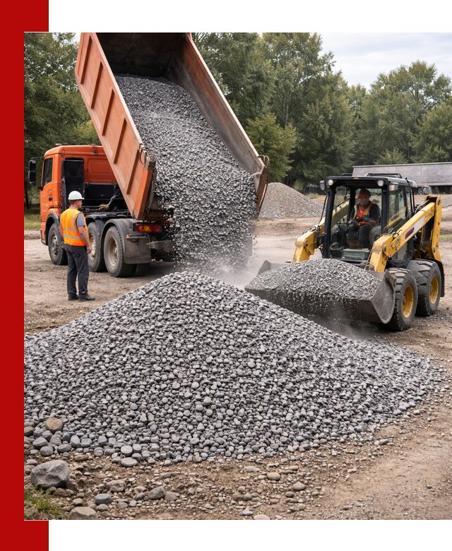 Купить гранитный щебень фракции 5–10 в Малгобеке с доставкой