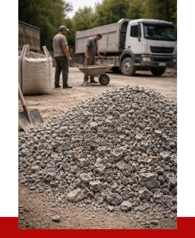 Гранитный щебень фракция 20-40 в Малгобеке от 3302 руб. ПРОНЕРУДМлг