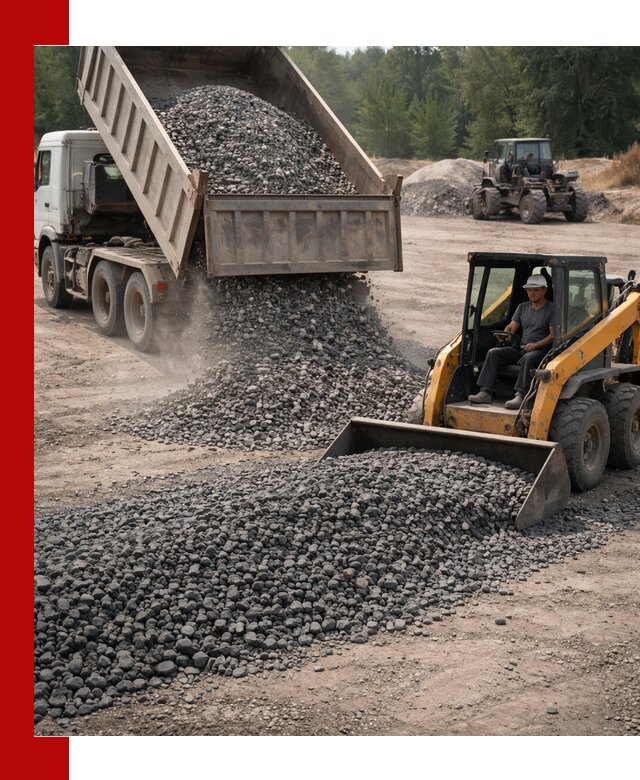 Гранитный щебень фракция 40-70 с доставкой в Малгобеке