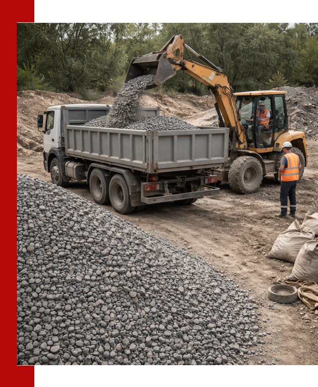 Доставка гравийного щебня в Малгобеке оптом и в розницу