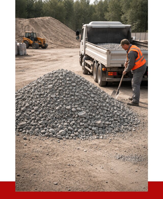 Гравийный щебень фракция 5-10 в Малгобеке от 2270 р. | ПРОНЕРУДМлг