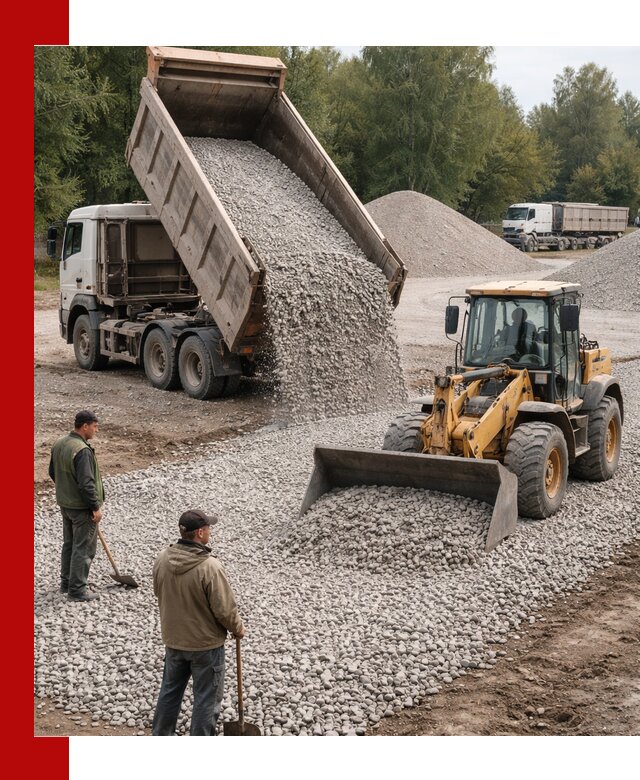 Купить гравийный щебень фракция 20-40 в Малгобеке с доставкой