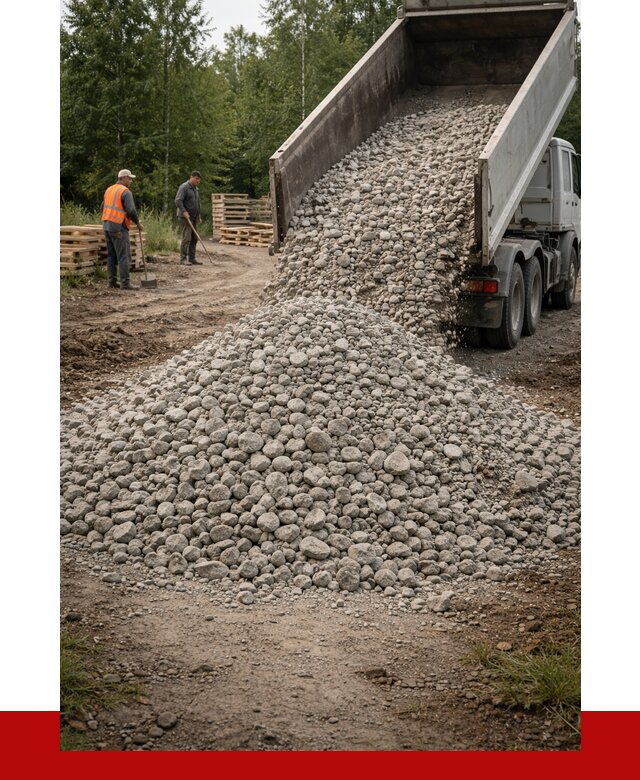 гравийный щебень фракция 70-120 в Малгобеке от 2528 р. ПРОНЕРУДМлг