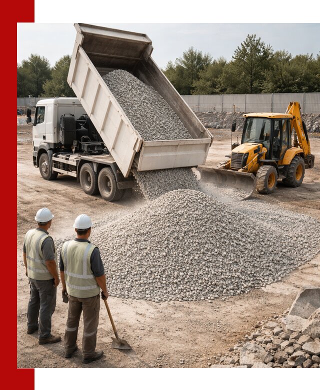 Купить известняковый щебень фракции 5–10 мм с доставкой в Малгобеке