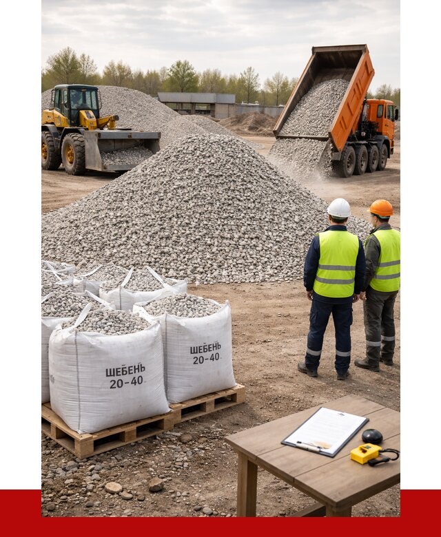 Известняковый щебень 20-40 в Малгобеке от 2167 р. ПРОНЕРУДМлг