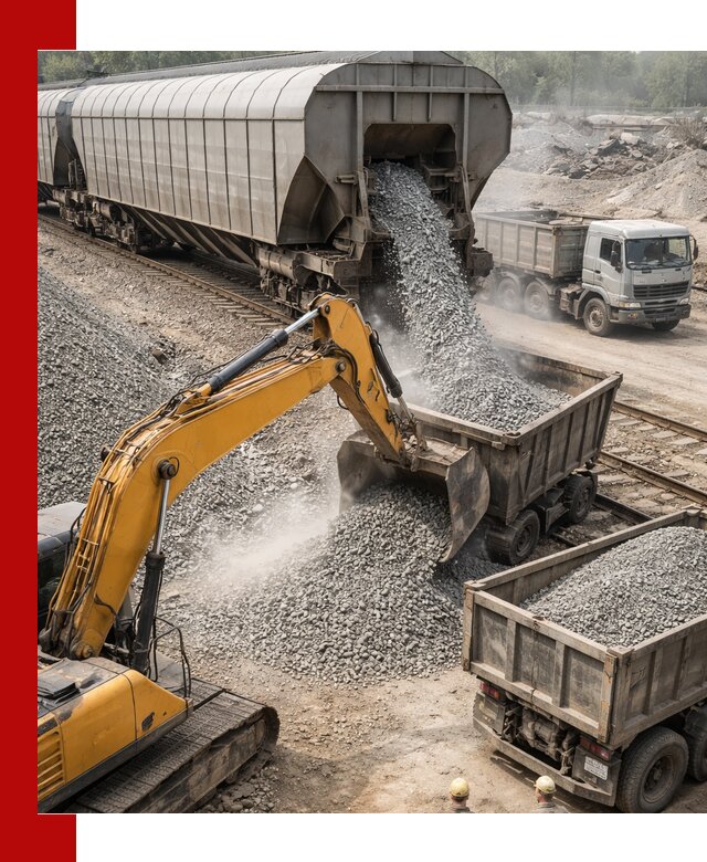 Доставка железнодорожного щебня в Малгобеке крупными партиями быстрого отгруза