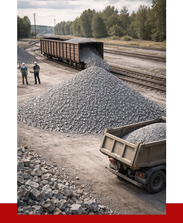 Железнодорожный щебень 20-60 в Малгобеке от 1754 р. | ПРОНЕРУДМлг