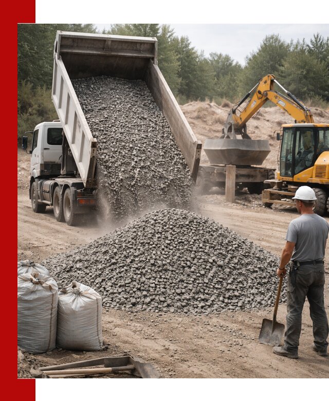 Доставка и продажа бетонного щебня в Малгобеке