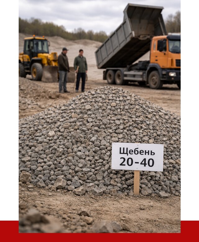 Бетонный щебень фракция 20-40 в Малгобеке от 2528 р. | ПРОНЕРУДМлг