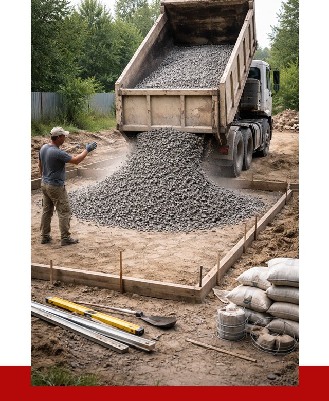 Купить щебень для фундамента в Малгобеке от 4643 р. | ПРОНЕРУДМлг