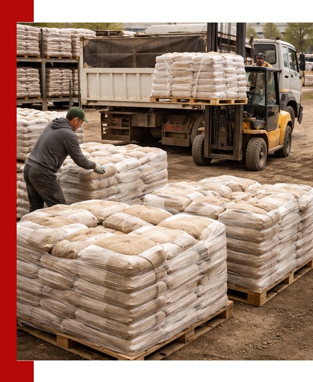 Карьерный песок в мешках с доставкой в Малгобеке