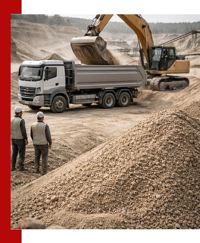 Карьерный крупнозернистый песок с доставкой в Малгобеке