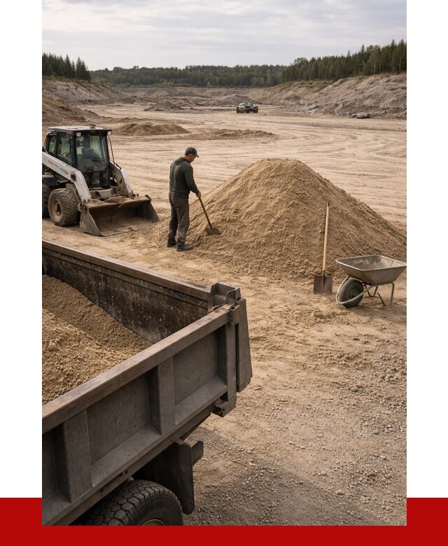 Карьерный песок среднезернистый в Малгобеке, от 2270 р. ПРОНЕРУДМлг
