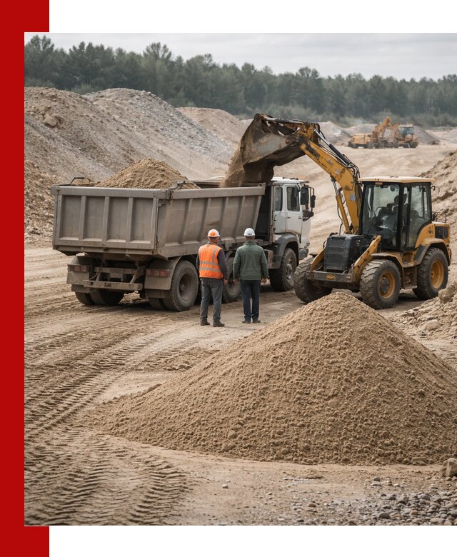 Карьерный среднезернистый песок с доставкой в Малгобеке