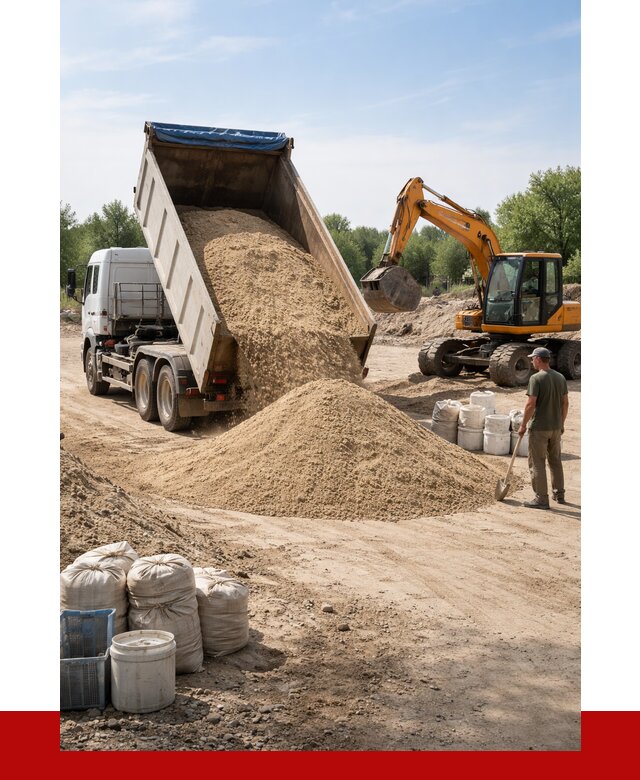 Купить речной песок в Малгобеке от 1238 р. за куб | ПРОНЕРУДМлг