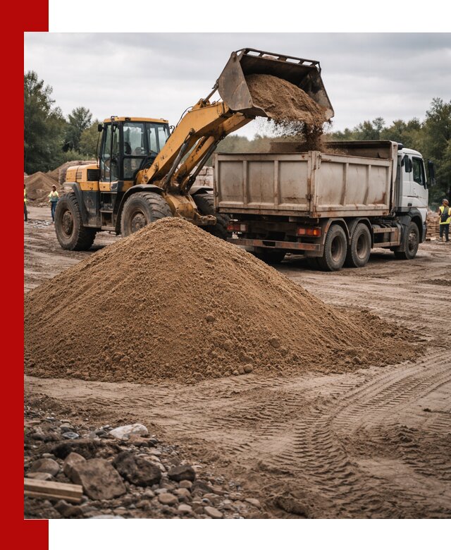 Доставка речного песка навалом в Малгобеке быстро и выгодно