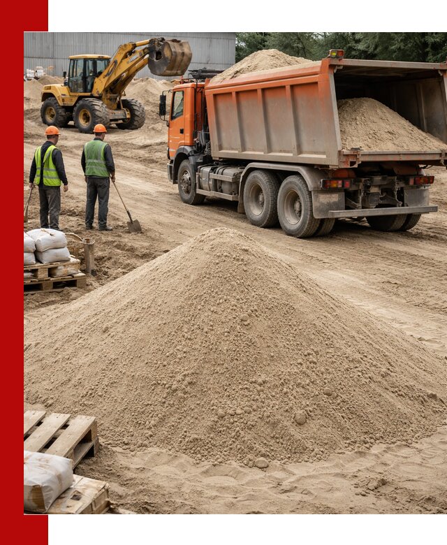 Доставка и продажа мытого речного песка в Малгобеке