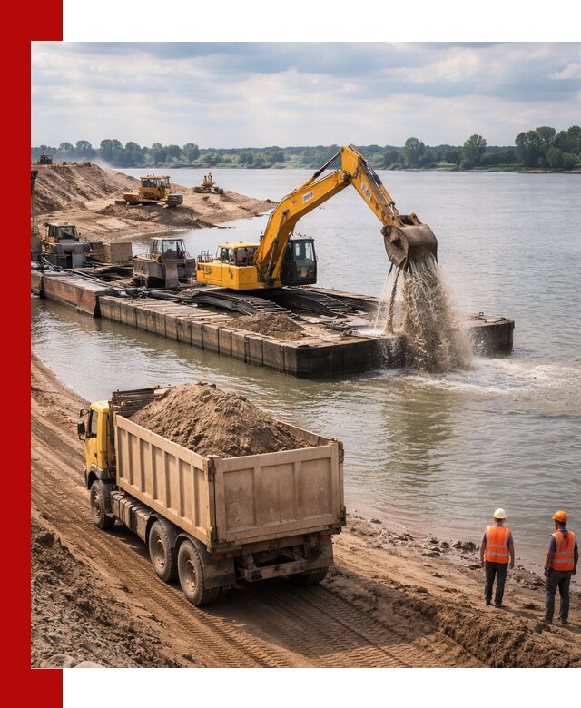 Намывной песок с доставкой в Малгобеке оптом и в розницу