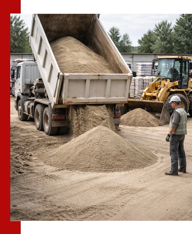 Поставка и доставка песка для бетона в Малгобеке