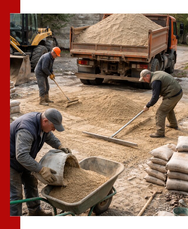Поставка песка для стяжки в Малгобеке с быстрой доставкой