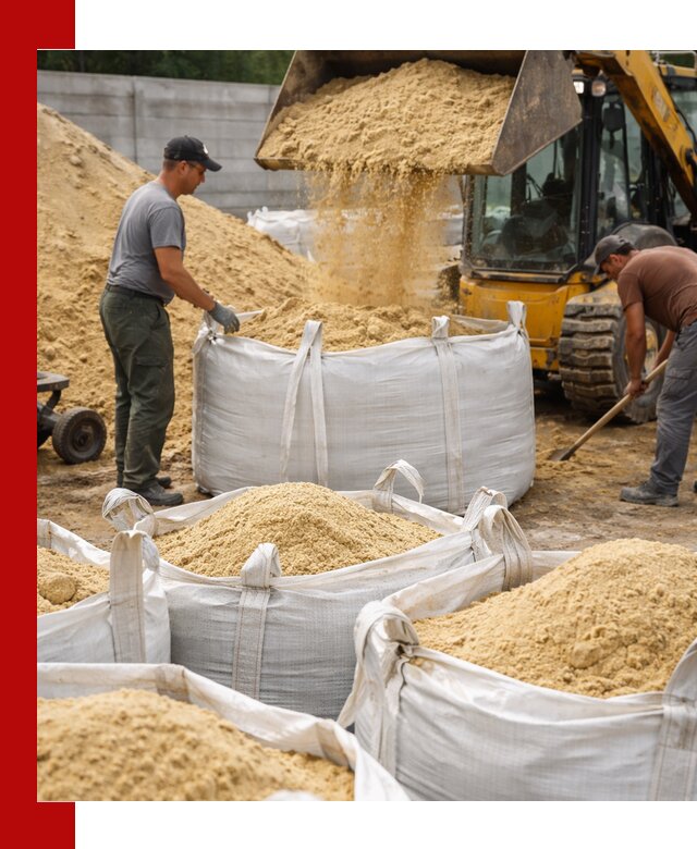 Поставка качественного песка для кладки в Малгобеке