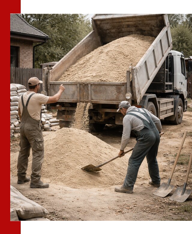 Песок для штукатурки с доставкой в Малгобеке качественный и чистый
