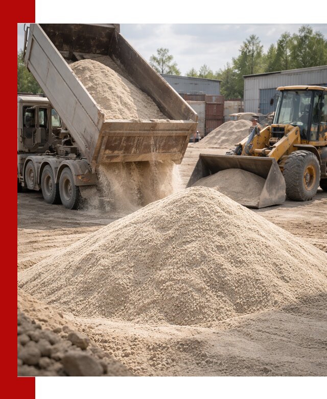 Кварцевый песок с доставкой в Малгобеке для строительных работ