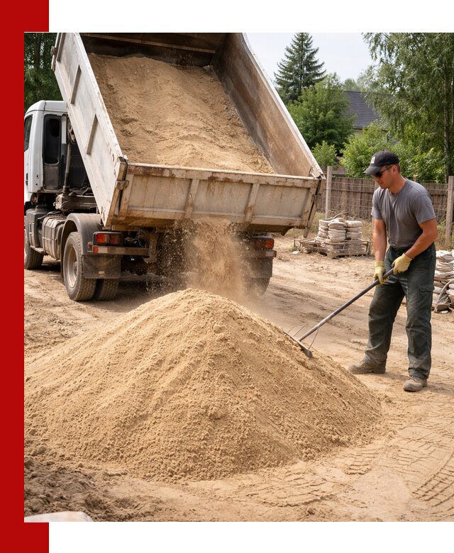 Доставка сухого песка самосвалами в Малгобеке