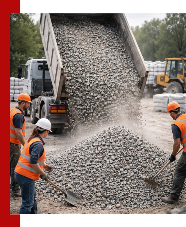 Доставка гравия и камня в Малгобеке оптом и в розницу