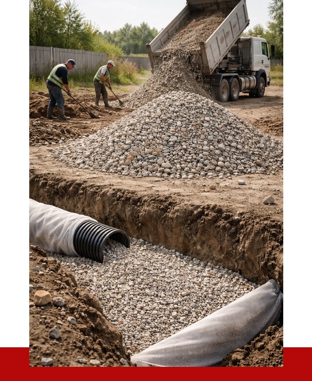 Гравий для дренажа в Малгобеке от 2270 р., доставка ПРОНЕРУДМлг