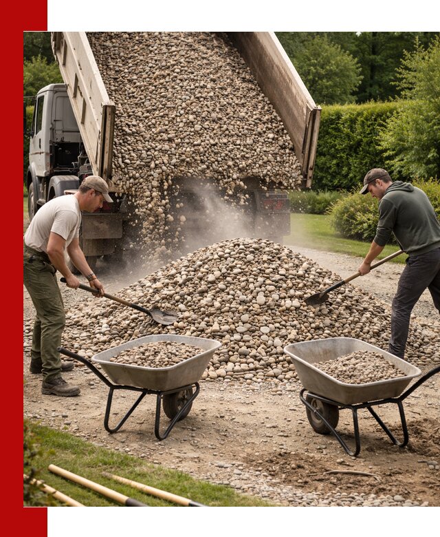 Доставка и продажа декоративной гальки в Малгобеке