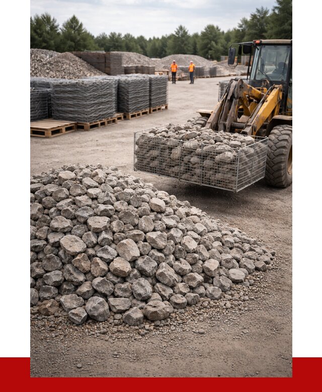 Камень для габионов фракция 70-150 в Малгобеке от 4334 р. | ПРОНЕРУДМлг