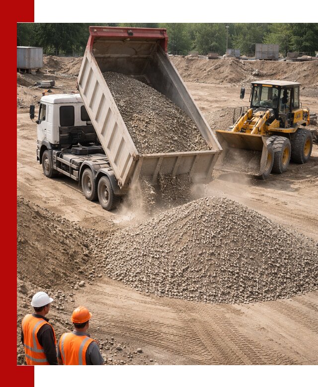 Щебень с песком (ЩГПС С2) с доставкой в Малгобеке