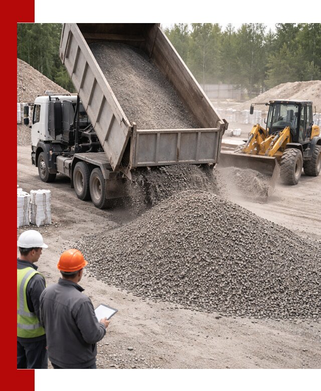 Доставка и продажа гранитного отсева 0-10 в Малгобеке