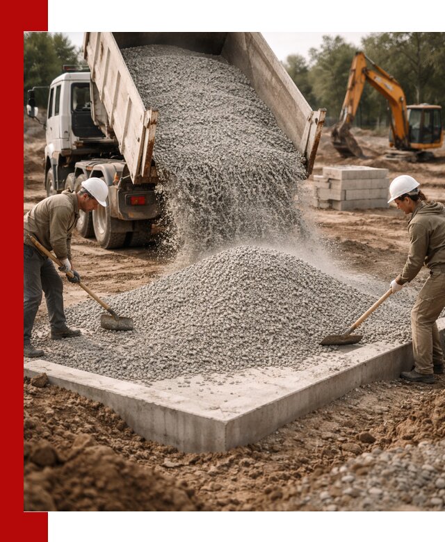 Доставка и продажа отсева для бетона в Малгобеке