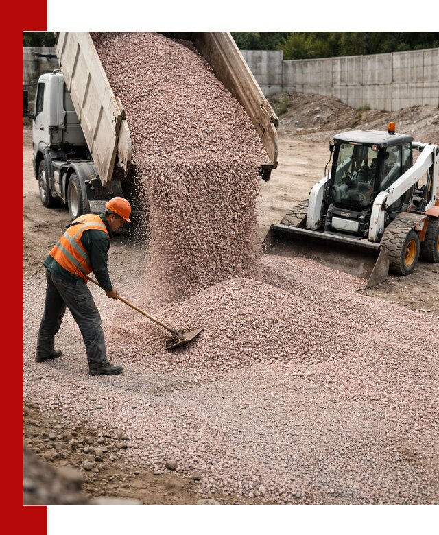 Крошка розовый гранит с доставкой в Малгобеке от производителя