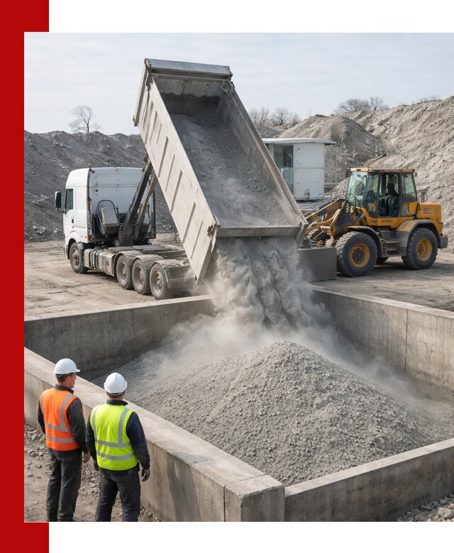 Доставка цемента навалом в Малгобеке крупными партиями