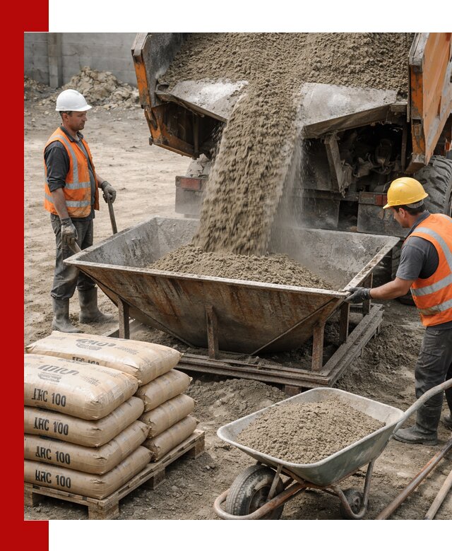 Доставка цементно-песчаной смеси М100 в Малгобеке