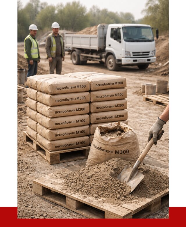Пескобетон М300 в Малгобеке с доставкой от 4798 р. за куб | ПРОНЕРУДМлг
