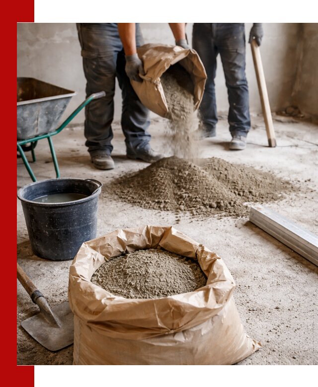 Доставка сухой смеси для стяжки в Малгобеке