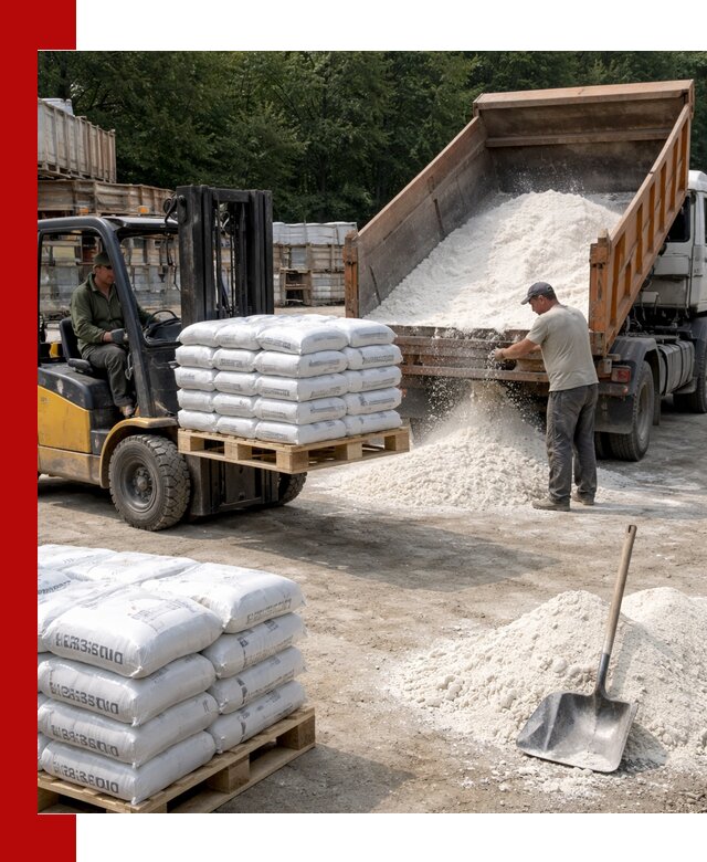 Доставка строительной извести оптом и в розницу в Малгобеке