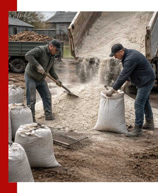 Доставка извести пушонки в Малгобеке оптом и мелким оптом