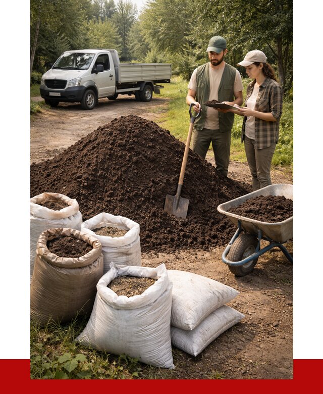 Купить грунт с доставкой в Малгобеке от 4643 р. за м3 | ПРОНЕРУДМлг