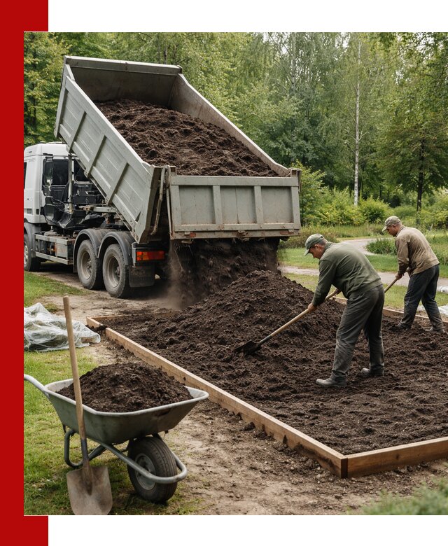 Доставка грунта для озеленения и благоустройства в Малгобеке