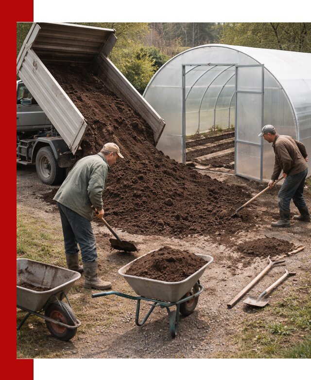 Грунт для теплицы с доставкой в Малгобеке — плодородный субстрат под растения