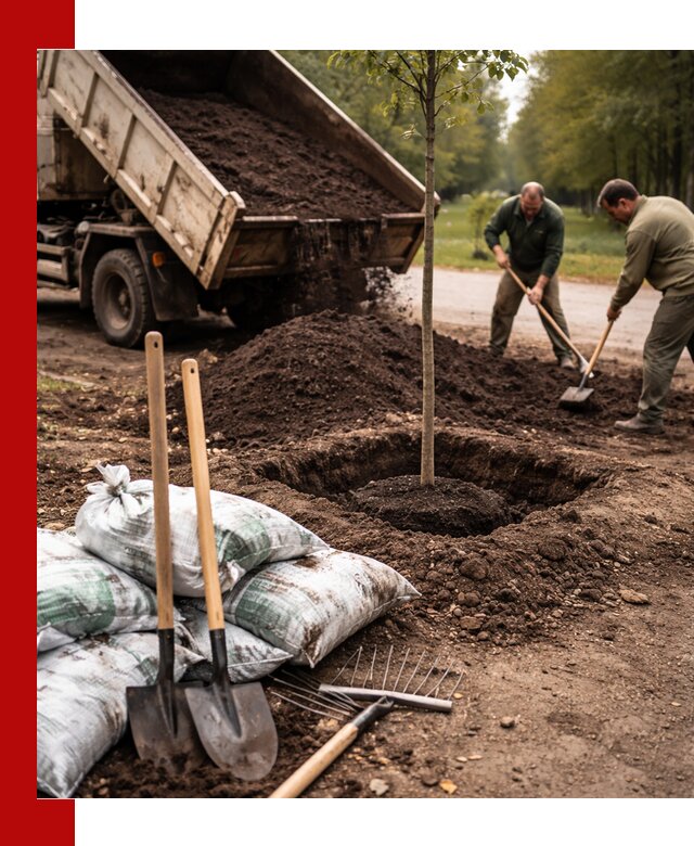 Грунт для посадки деревьев в Малгобеке — доставка и подготовка почвы