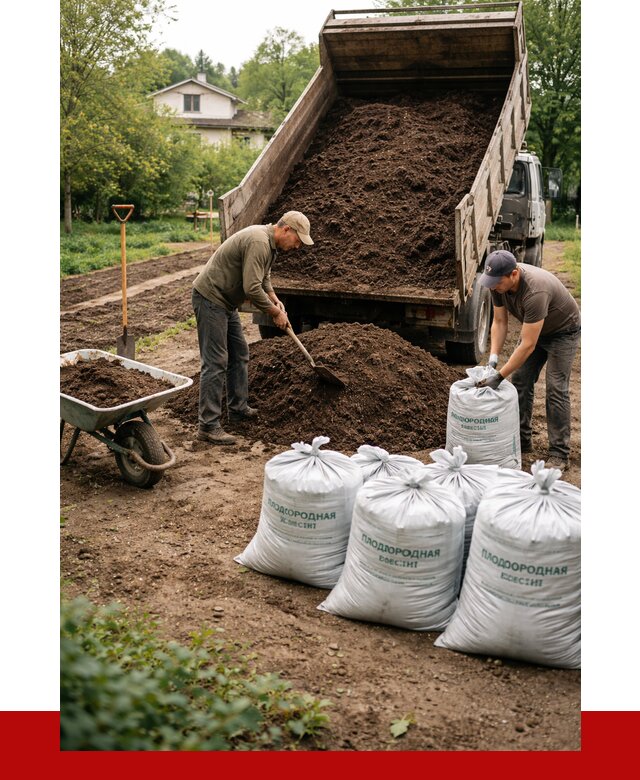 Плодородная смесь в Малгобеке от 4334 р./куб с доставкой | ПРОНЕРУДМлг