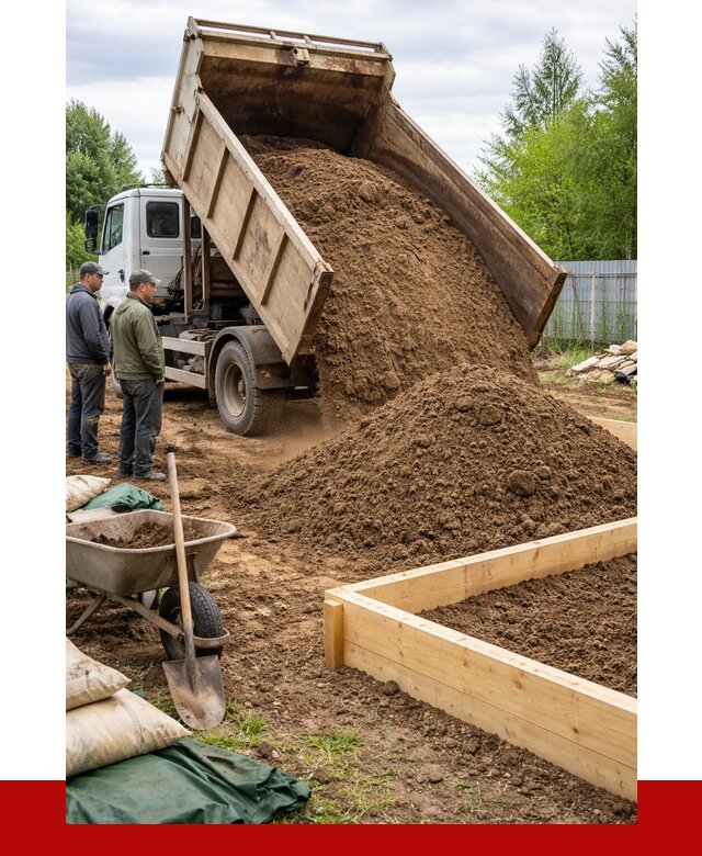 Торфо песчаная смесь в Малгобеке с доставкой от 1909 р. | ПРОНЕРУДМлг