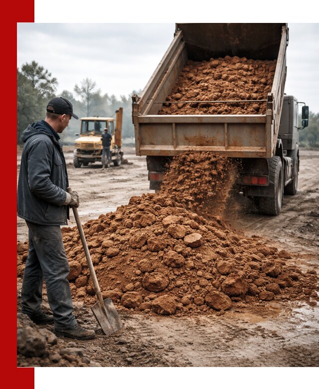 Глина для засыпки в Малгобеке с доставкой самосвалами